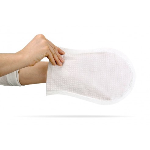 Gants à usage unique avec lotion Tena Wet Wash Glove