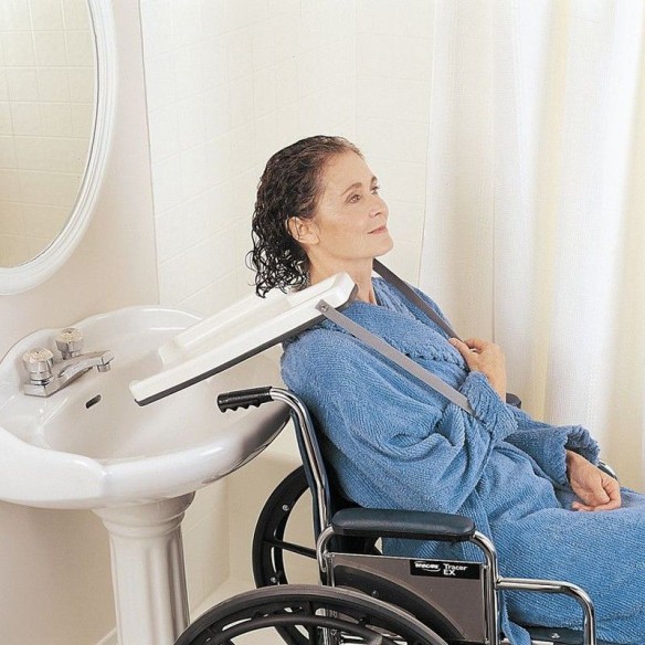 Plateau Lave-Tête pour fauteuil - Identités : idéal pour le shampoing des personnes à mobilité réduite