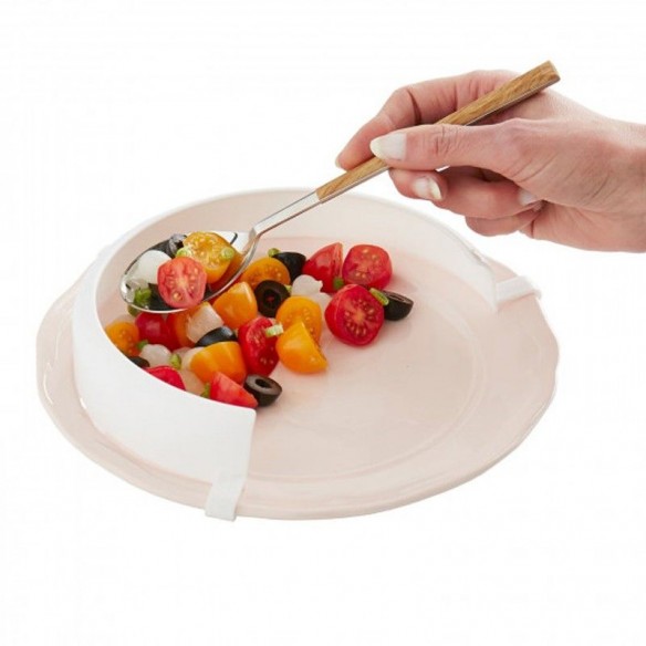 Rebord d'assiette incurvé