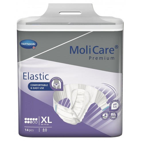 Molicare Premium Elastic Extra Large 8 Gouttes - Hartmann : Change complet pour incontinence sévère, urinaire et/ou fécale.