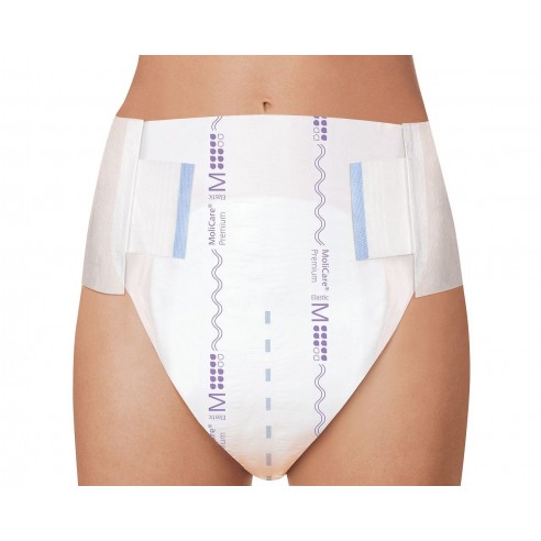 Change complet pour incontinence sévère, urinaire et/ou fécale Hartmann - Molicare Premium Elastic Medium 8 Gouttes