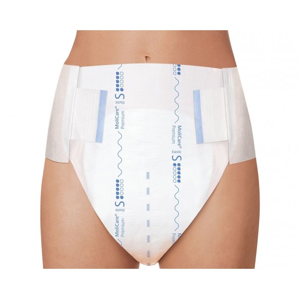 Molicare Premium Elastic Small 6 Gouttes - Hartmann : Change complet pour incontinence urinaire et/ou fécale modérée.