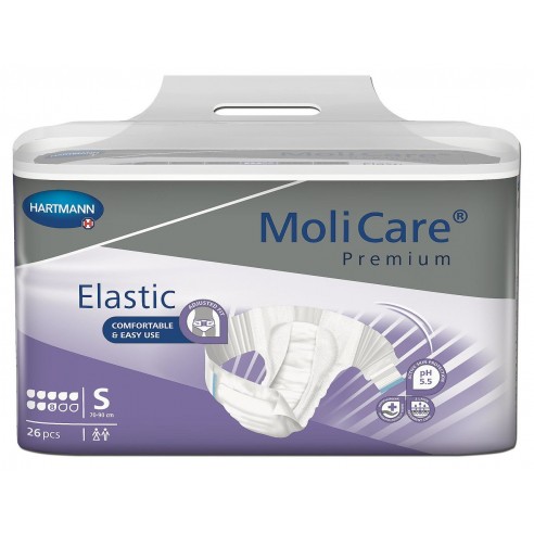 Change complet pour incontinence sévère, urinaire et/ou fécale Hartmann - Molicare Premium Elastic Small 8 Gouttes