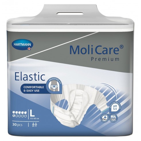 Molicare Premium Elastic Large 6 Gouttes - Hartmann : Change complet pour incontinence urinaire et/ou fécale modérée.