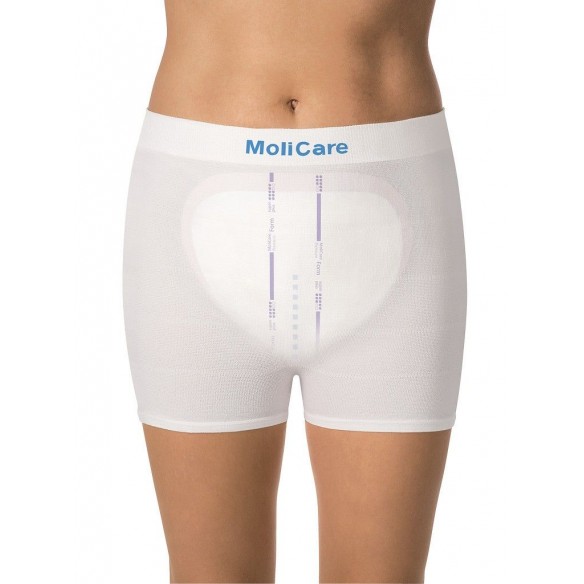 Molicare Premium Form Super Plus 8 Gouttes - Hartmann : Grandes protections anatomiques pour les fuites urinaire importantes.