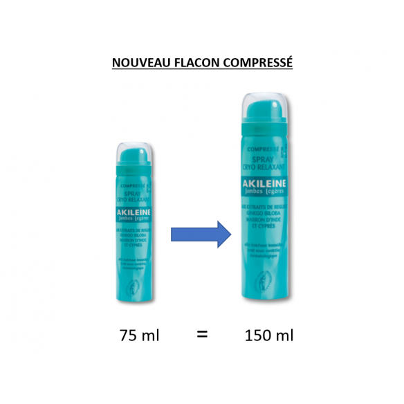 Spray Cryo Relaxant Jambes Légères Akileïne | Adam Orthopédie & Matériel Médical