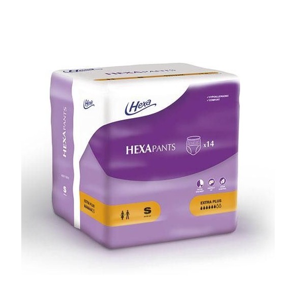 Couche-culotte HEXAPants Extra Plus 6 gouttes Taille S - HEXA | ADAM Orthopédie & Matériel Médical