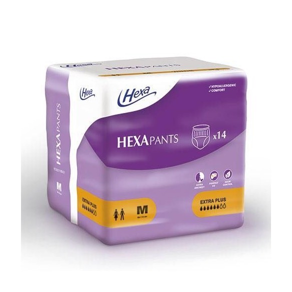 Couche-culotte HEXAPants Extra Plus 6 gouttes Taille M - HEXA | ADAM Orthopédie & Matériel Médical