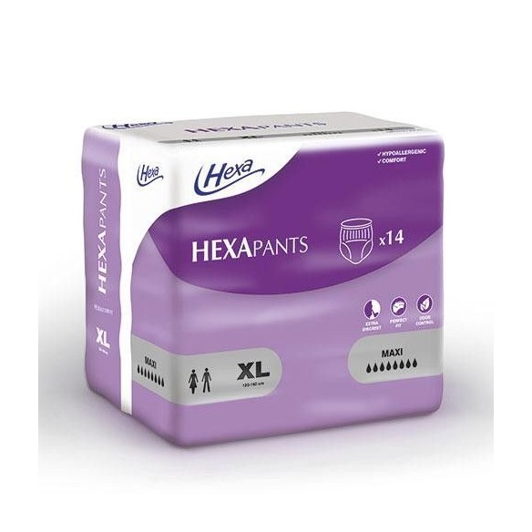 Couche-culotte HEXAPants Maxi 8 gouttes Taille XL - HEXA | ADAM Orthopédie & Matériel Médical