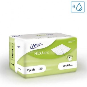 Alèses à usage unique HEXABed Extra Plus 6 gouttes 60 x 60 cm - Hexa | ADAM Orthopédie & Matériel Médical