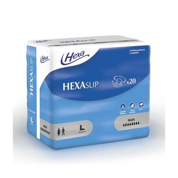 Change complet HEXASlip Maxi 8 gouttes taille L - Hexa | ADAM Orthopédie & Matériel Médical