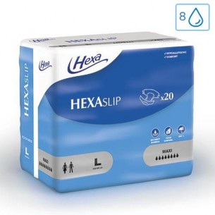 Change complet HEXASlip Maxi 8 gouttes taille L - Hexa | ADAM Orthopédie & Matériel Médical
