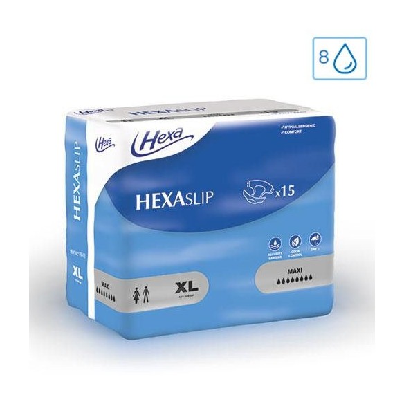 Change complet HEXASlip Maxi 8 gouttes taille XL - Hexa | ADAM Orthopédie & Matériel Médical