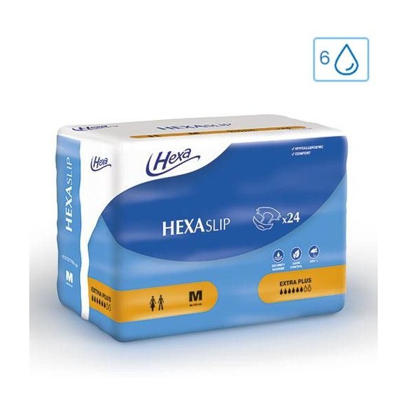 Change complet HEXASlip Extra Plus 6 gouttes taille M - Hexa
 | ADAM Orthopédie & Matériel Médical