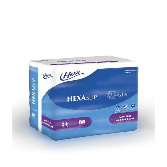 Change complet HEXASlip Maxi Plus 10 gouttes taille M - Hexa | ADAM Orthopédie & Matériel Médical
