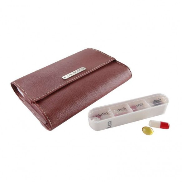Pilulier semainier design Pilbox Liberty : Le pilulier semainier chic, compact, pratique qui vous suit partout
