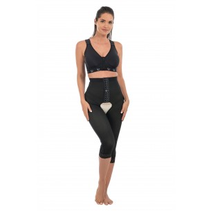 Lipo-Panty Élégance Coolmax taille, coupé mollets avec trous recouverts EC/001-BBL - Médical Z