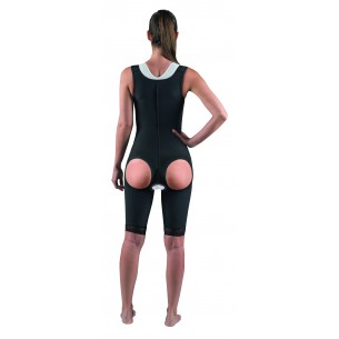 Short Lipo-Panty Élégance Coolmax haut, coupé genoux avec trous EC/034-HOL - Médical Z 2