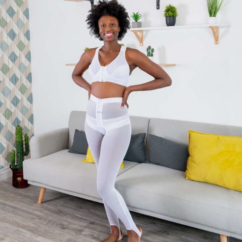 Short lipo-panty taille, coupé chevilles S/019 - Médical Z
