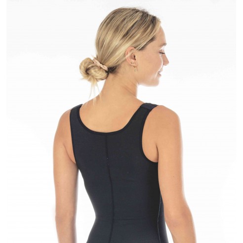Short Lipo-Panty Élégance Coolmax haut, coupé genoux avec trous EC/034-HOL - Médical Z