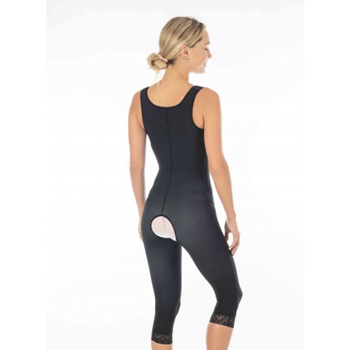 Short Lipo-Panty Élégance Coolmax Dos haut, coupé mollets EC/035 - Médical Z