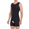 Combiné Homme Dos haut, coupé cuisses fermeture Zip, avec trous EC/037-HOL - Médical Z