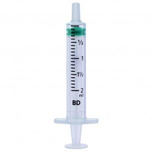 Seringue 3 pieces Emerald 2 ml cone centré sans aiguille - Becton Dickinson | ADAM Orthopédie & Matériel Médical