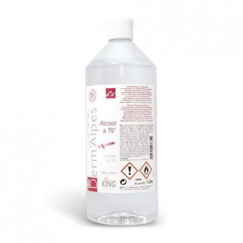 Alcool à 70° : bouteille de 1 L | ADAM Orthopédie & Matériel Médical