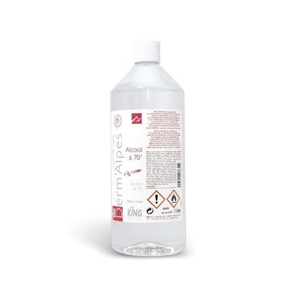 Alcool à 70° : bouteille de 1 L | ADAM Orthopédie & Matériel Médical