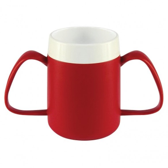Tasse isotherme deux anses Ergo Vital Easy Rouge - Identités | ADAM Orthopédie & Matériel Médical