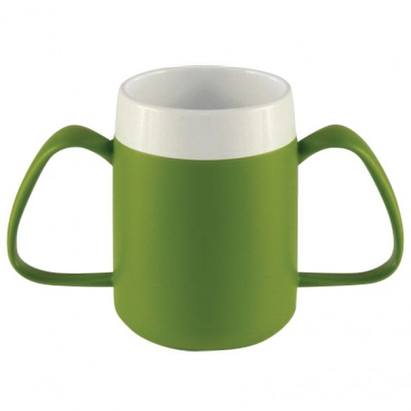 Tasse isotherme deux anses Ergo Vital Easy Verte - Identités | ADAM Orthopédie & Matériel Médical