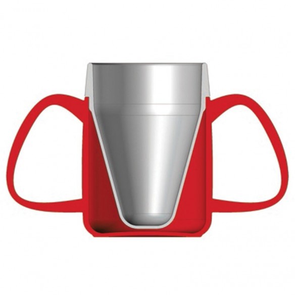 Tasse isotherme deux anses Ergo Vital Easy Rouge - Identités | ADAM Orthopédie & Matériel Médical