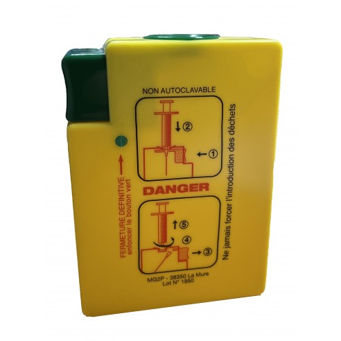 Collecteur d'aiguilles DASRI 0,17 Litre  SANIBOX | ADAM Orthopédie & Matériel Médical