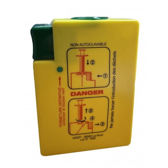Collecteur d'aiguilles DASRI 0,17 Litre  SANIBOX | ADAM Orthopédie & Matériel Médical