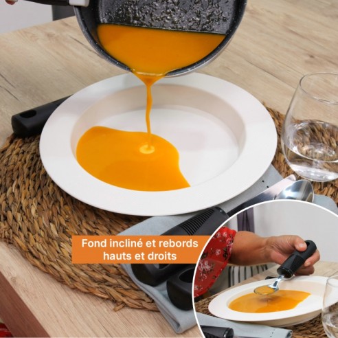 Assiette ultra-résistante Ergo