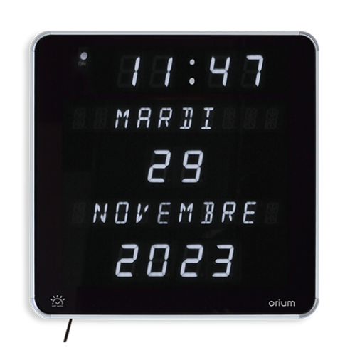 Horloge Ephéméris Blanche DST : Horloge digitale complète