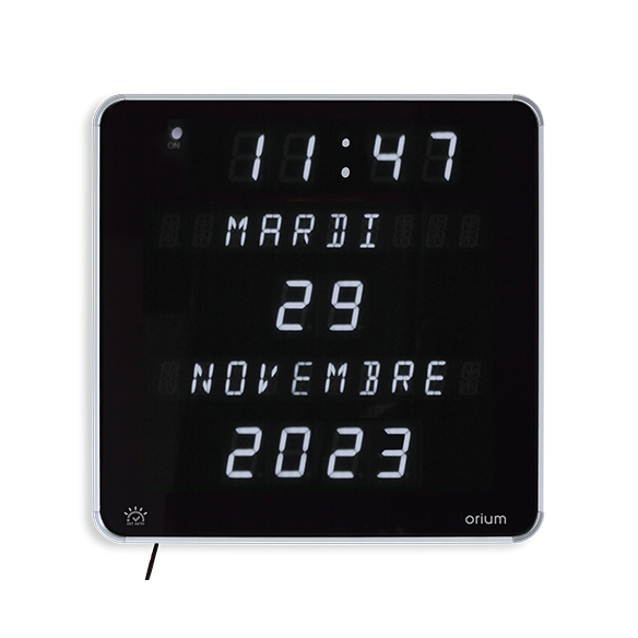 Horloge Ephéméris Blanche DST : Horloge digitale complète