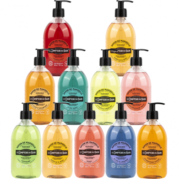 Savon traditionnel de Marseille Le Comptoir du Bain 500 mL | ADAM Orthopédie & Matériel Médical