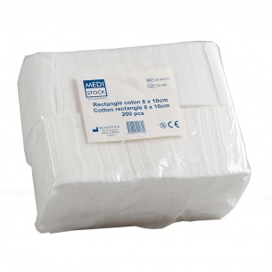 Rectangle et Carrés de coton Hydrophile