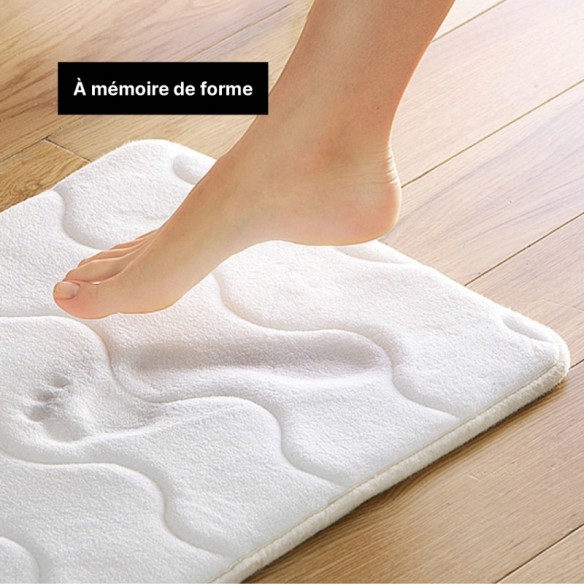 Tapis de sortie de bain et douche antidérapant à mémoire de forme Secure Soft | ADAM Orthopédie & Matériel Médical Tapis de sortie de bain et douche antidérapant à mémoire de forme Secure Soft | ADAM Orthopédie & Matériel Médical
