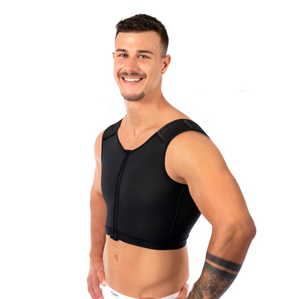 Roméo dos fermé, épaules réglables Elegance Coolmax Homme EC/049 Médical Z | ADAM Orthopédie & Matériel Médical