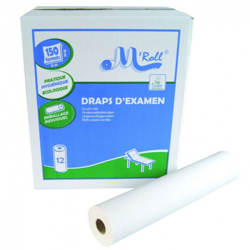 Draps d'examen blanc Ecolabel