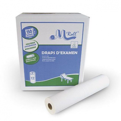 Draps d'examen blanc Ecolabel