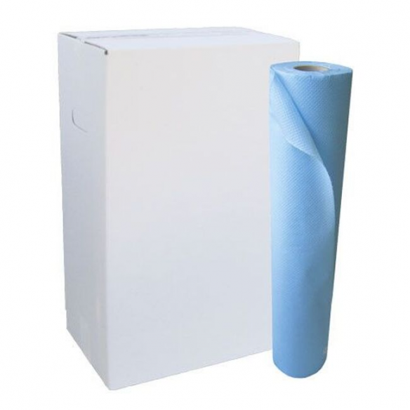 Draps d'examen plastifié bleu