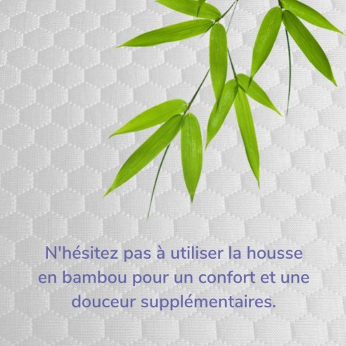 Taie d'oreiller en bambou (blanche) en option | ADAM Orthopédie & Matériel Médical