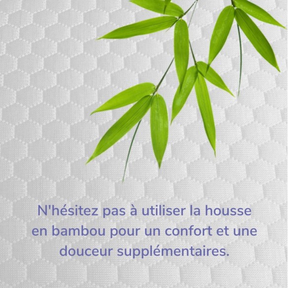 Taie d'oreiller en bambou (blanche) en option | ADAM Orthopédie & Matériel Médical