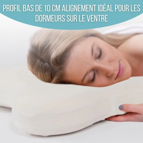 Oreiller Papillon Ergonomique à Mémoire de Forme | ADAM Orthopédie et Matériel Médical