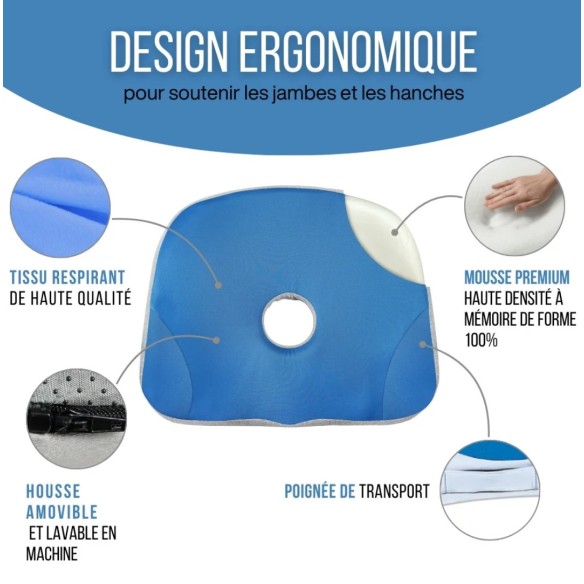Coussin ergonomique d'assise