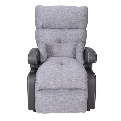 Fauteuil releveur 2 moteurs Gris chiné moelleux, modulable et évolutif Cocoon - Innov'SA