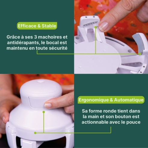 ouvre-bocal-electrique-antiderapant-ergonomique | ADAM Orthopédie & Matériel Médical